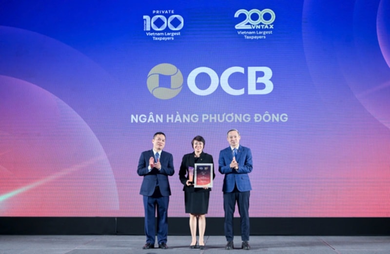 OCB liên tiếp nằm trong top doanh nghiệp nộp ngân sách lớn nhất Việt Nam