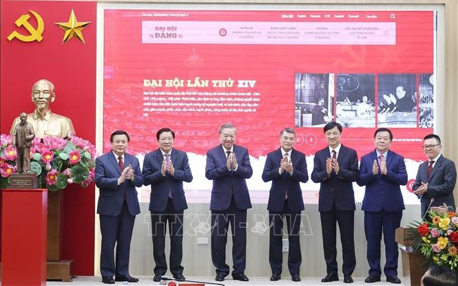 Tổng Bí thư Tô Lâm dự Lễ khai trương Trang thông tin điện tử 'Đảng Cộng sản Việt Nam - Đại hội XIV'