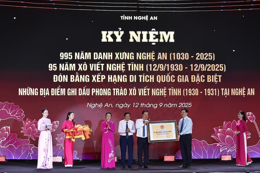 Kỷ niệm 995 năm danh xưng Nghệ An, 95 năm Xô viết Nghệ Tĩnh và đón Bằng xếp hạng di tích quốc gia đặc biệt Xô viết Nghệ Tĩnh