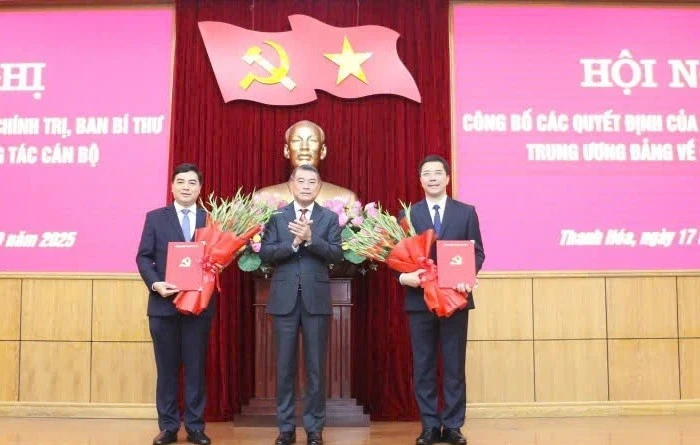 Bộ Chính trị, Ban Bí thư chỉ định 2 Phó Bí thư Tỉnh ủy Thanh Hóa