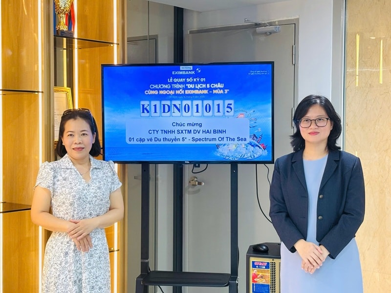 Eximbank công bố kết quả lễ quay số kỳ 1 “Du lịch 5 châu cùng Ngoại hối Eximbank – Mùa 3”