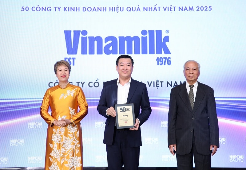 Vinamilk tiếp tục là một trong 50 công ty kinh doanh hiệu quả nhất Việt Nam