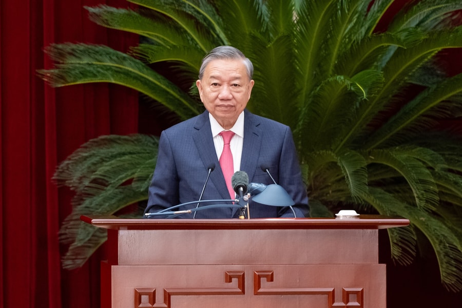 PHÁT BIỂU CỦA TỔNG BÍ THƯ TÔ LÂM TẠI PHIÊN BẾ MẠC HỘI NGHỊ TRUNG ƯƠNG 13- KHÓA XIII