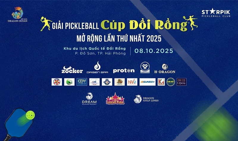 Pickleball Đồi Rồng mở rộng 2025