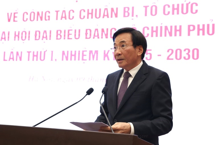 Chuẩn bị chu đáo, bảo đảm tổ chức thành công Đại hội đại biểu Đảng bộ Chính phủ lần thứ 1