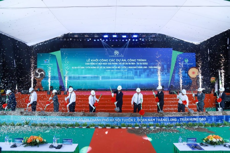 Hà Nội khởi công tuyến metro số 2: Nam Thăng Long – Trần Hưng Đạo