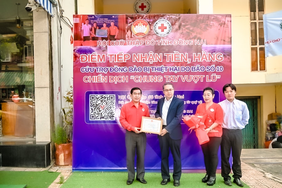 Vedan Việt Nam chung tay góp sức hỗ trợ người dân khắc phục hậu quả bão