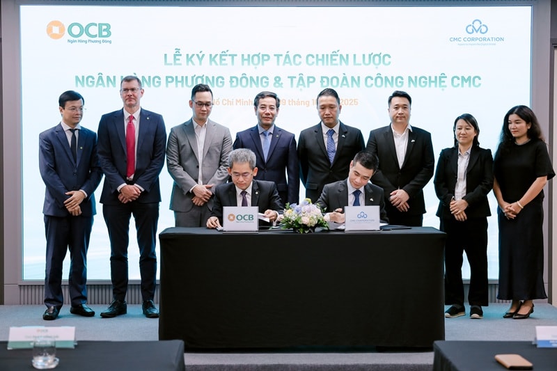 OCB ký kết hợp tác chiến lược cùng tập đoàn công nghệ CMC