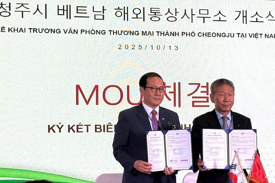 Thành phố Cheongju mở Văn phòng xúc tiến thương mại tại Hà Nội