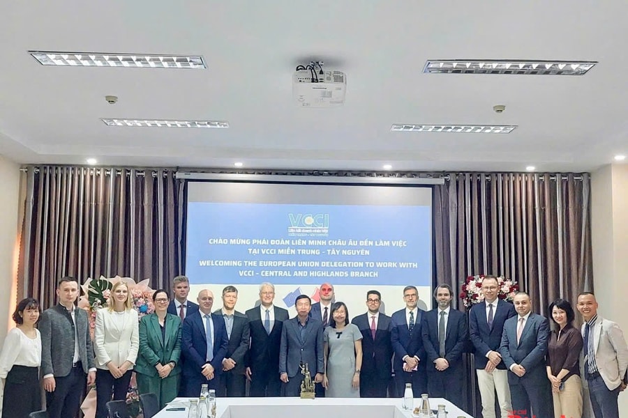 VCCI Miền Trung - Tây Nguyên làm việc với Phái đoàn Liên minh Châu Âu