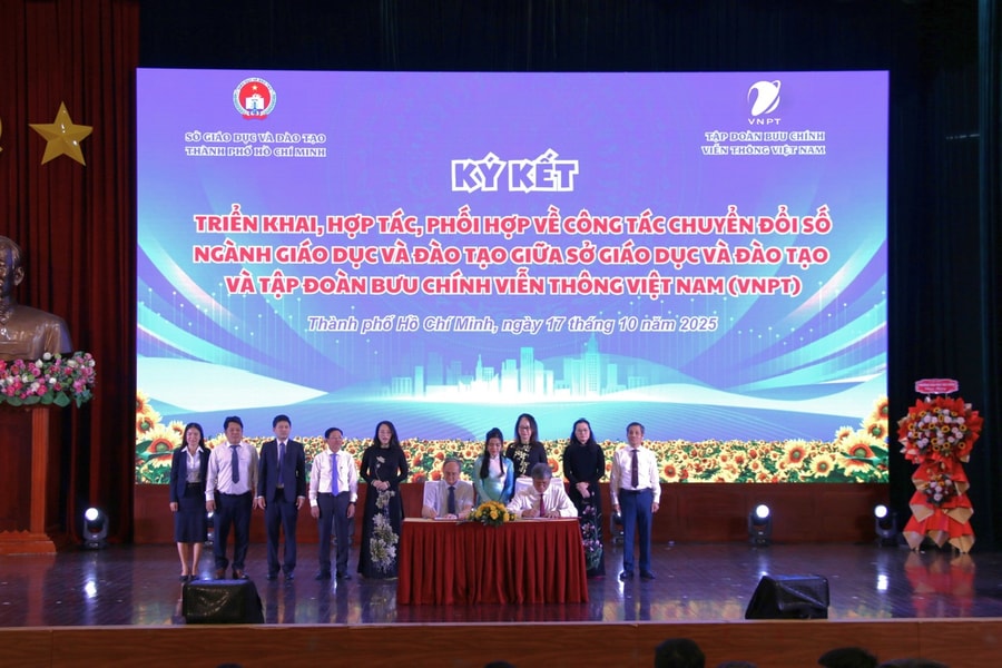 VNPT TP.Hồ Chí Minh và sở GD&ĐT bắt tay thúc đẩy chuyển đổi số giáo dục