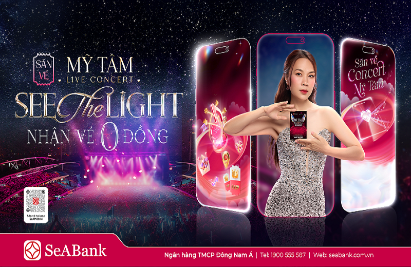 SeABank mang cơ hội săn vé miễn phí Mỹ Tâm Live Concert 2025