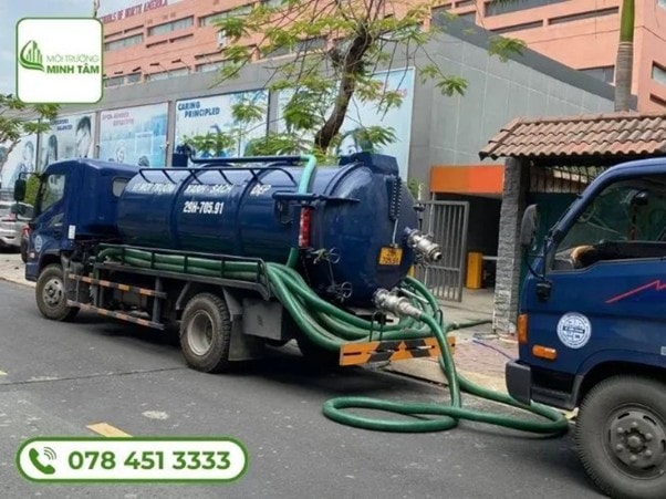 Hút hầm cầu tại TPHCM sạch triệt để 100%, bảo hành 5 năm tại Môi Trường Tâm Phúc