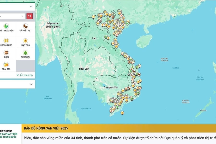 Từ bản đồ số đến câu chuyện thương hiệu nông sản Việt