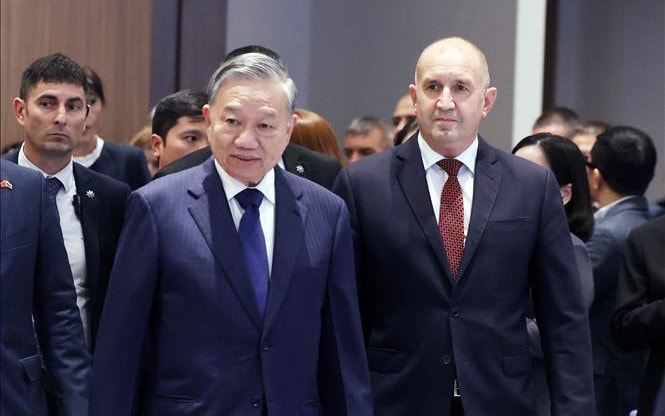 Tổng Bí thư Tô Lâm và Tổng thống Rumen Radev dự Diễn đàn doanh nghiệp Việt Nam - Bulgaria