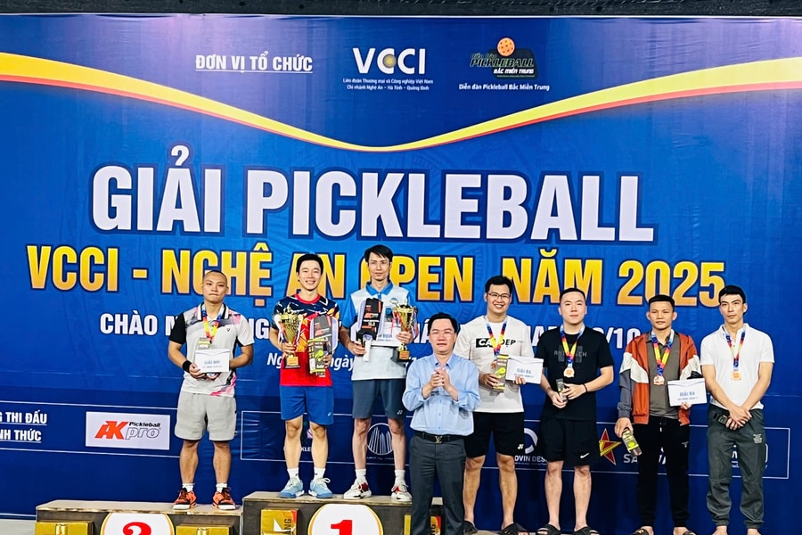 Giải Pickleball VCCI - Nghệ An Open 2025: Lan tỏa tinh thần doanh nhân năng động và gắn kết
