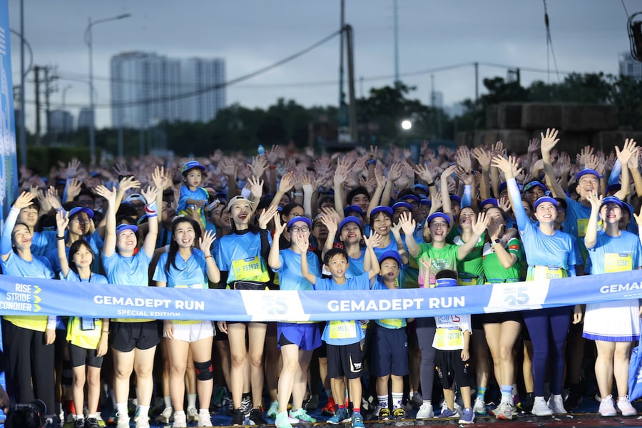 5.000 vận động viên tham gia Gemadept Run 2025 hỗ trợ đồng bào thiên tai