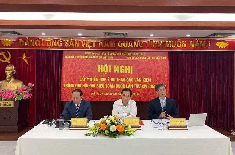 Phát huy trí tuệ giới luật gia, luật sư góp phần hoàn thiện Văn kiện Đại hội XIV