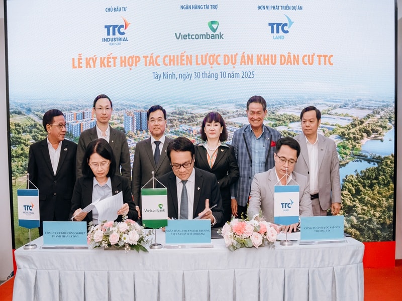 TTC Land, TTC IZ và Vietcombank “bắt tay” phát triển khu dân cư quy mô hơn 42ha tại Tây Ninh