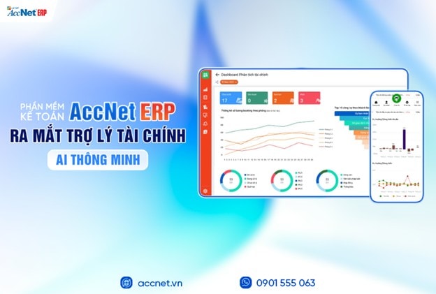 Phần mềm kế toán AccNet ERP chính thức ra mắt "Trợ lý tài chính AI"