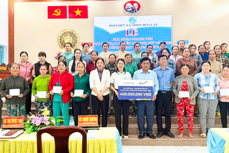 BAT Việt Nam hỗ trợ cộng đồng qua chương trình vốn vay không lãi suất