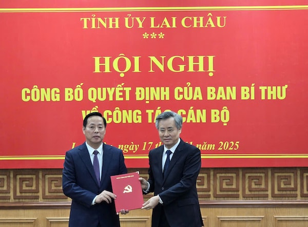 Ban Bí thư Trung ương Điều động Phó Bí thư Điện Biên về Lai Châu