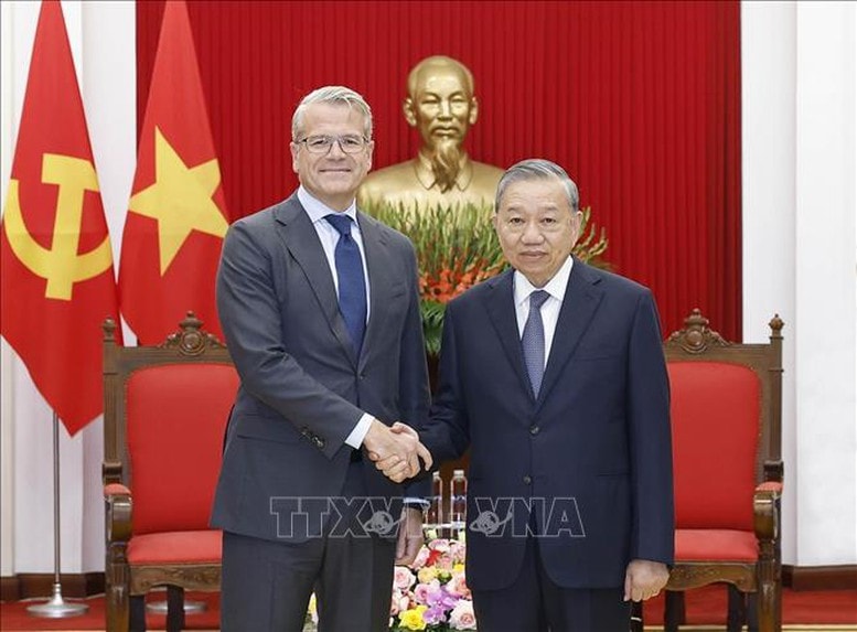 Tổng Bí thư Tô Lâm tiếp Giám đốc Tập đoàn A.P.Moller - Maersk