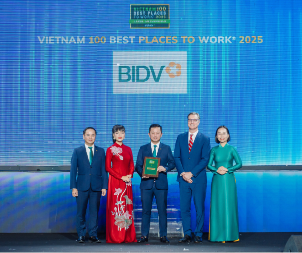 BIDV được vinh danh "Nơi làm việc tốt nhất Việt Nam" năm thứ ba liên tiếp
