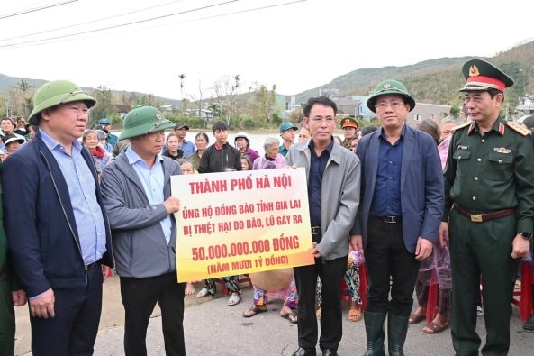 Hà Nội hỗ trợ các tỉnh miền Trung, Tây Nguyên khắc phục hậu quả mưa lũ