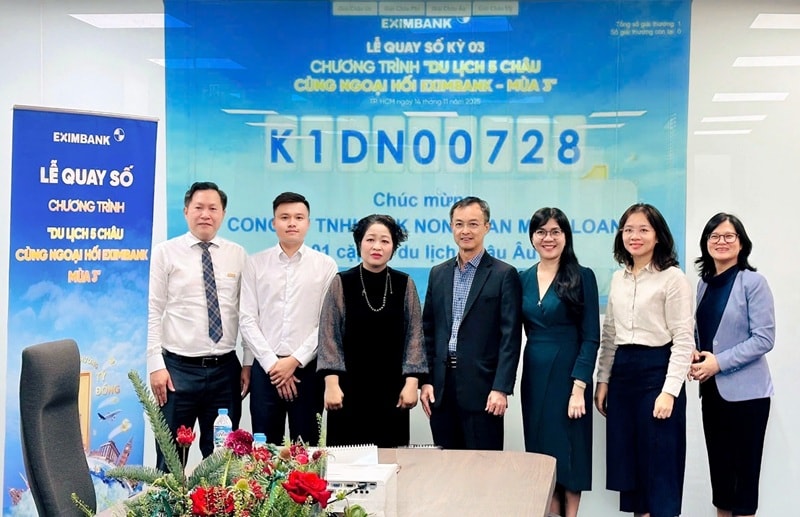 Eximbank công bố khách hàng trúng thưởng “Du lịch năm châu cùng ngoại hối Eximbank – Mùa 3”