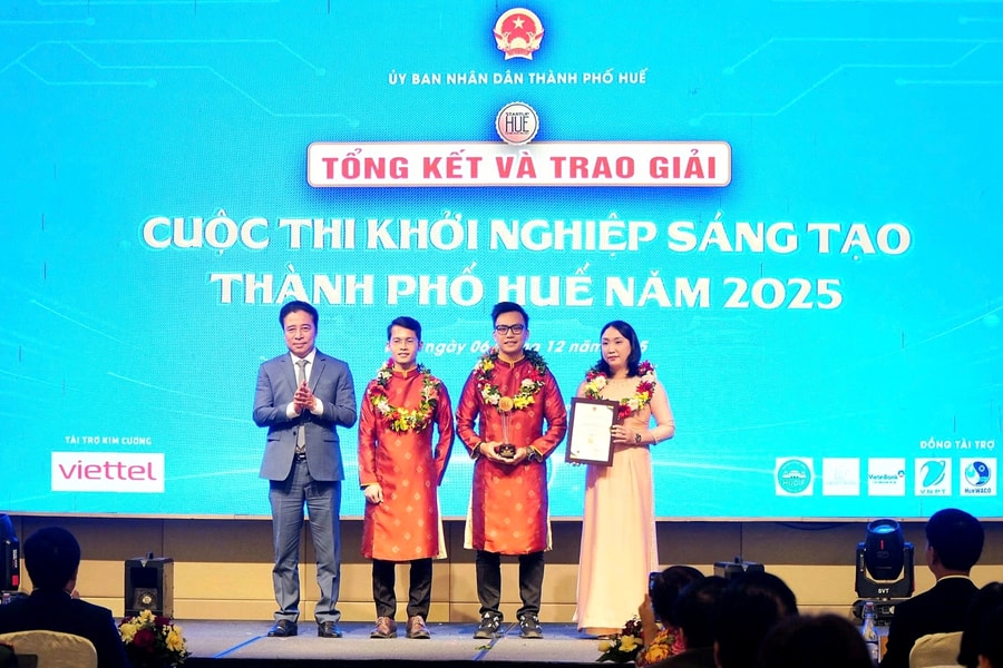 Thành phố Huế trao giải Cuộc thi Khởi nghiệp sáng tạo năm 2025