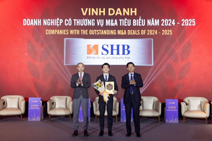 SHB được vinh danh “Doanh nghiệp có thương vụ M&A tiêu biểu năm 2024 - 2025”