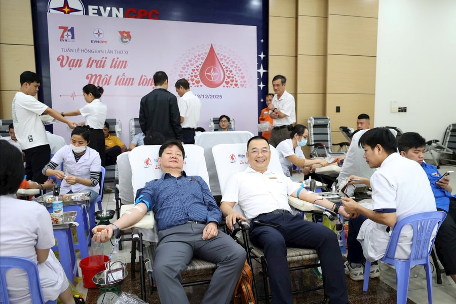 EVNCPC triển khai chương trình hiến máu tình nguyện – Tuần lễ hồng EVN lần thứ XI