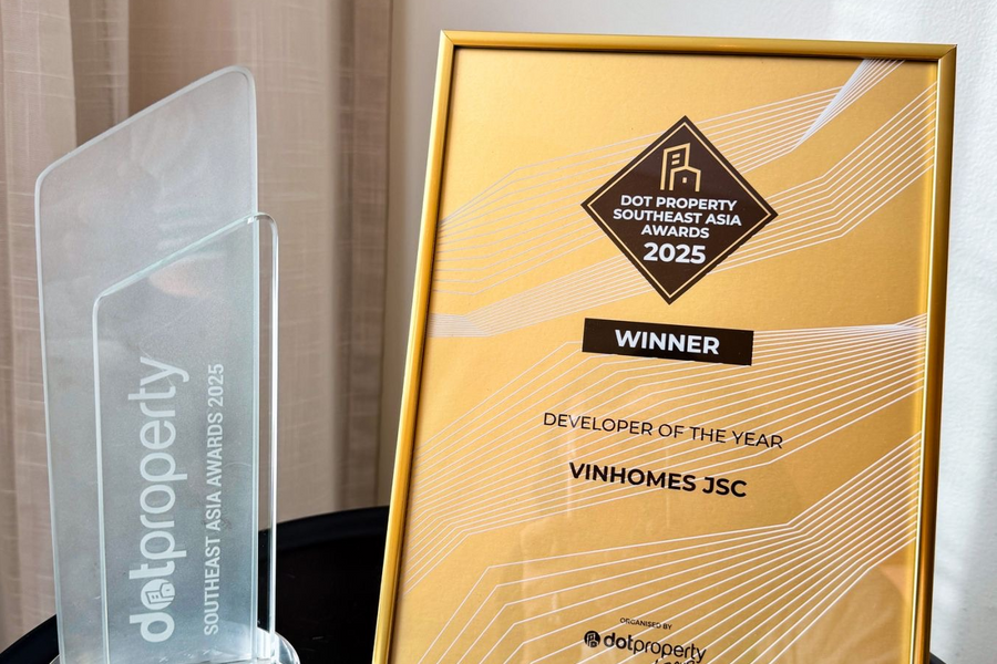 Vinhomes được vinh danh ‘nhà phát triển bất động sản của năm’ khu vực Đông Nam Á