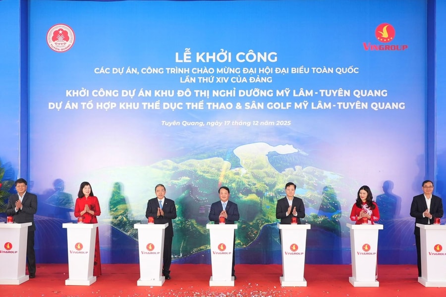 Vingroup khởi công đô thị nghỉ dưỡng suối khoáng và tổ hợp thể dục thể thao Mỹ Lâm – Tuyên Quang