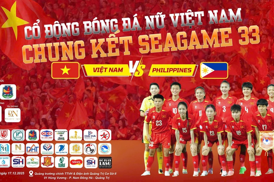 Từ Quảng Trị, Hội Doanh nhân trẻ “tiếp lửa” bóng đá Việt Nam tại SEA Games 33