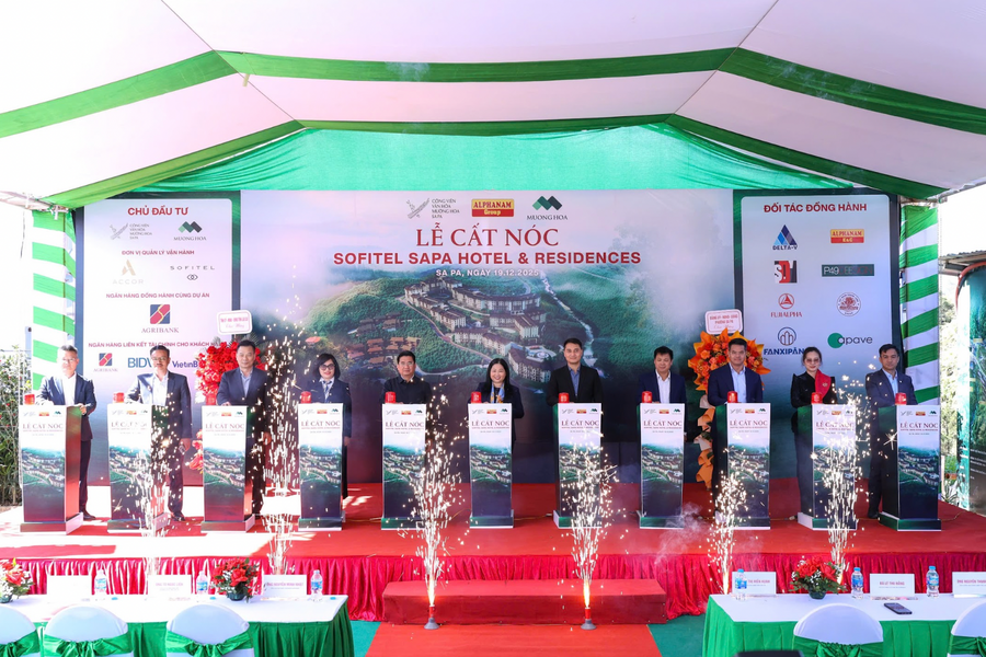 Cất nóc dự án Sofitel Sapa Hotel & Residences