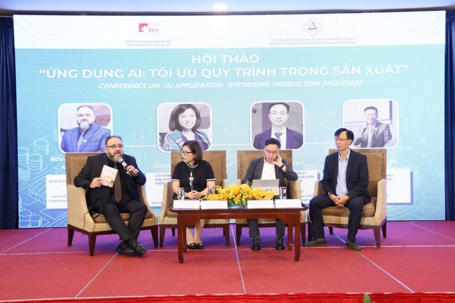 Thúc đẩy ứng dụng AI, hướng tới mô hình sản xuất thông minh và bền vững