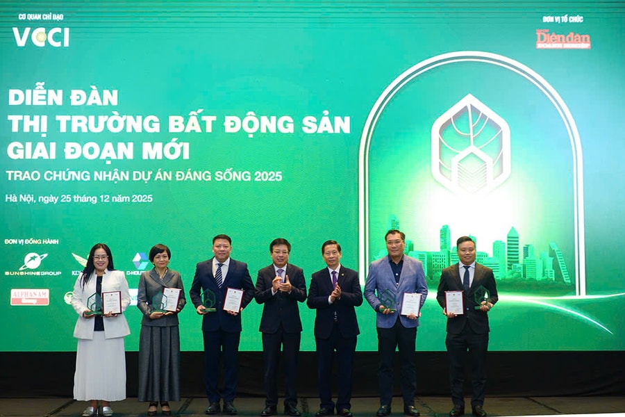 Sun Property nhận cú đúp giải thưởng tại Chương trình bình chọn “Dự án Đáng sống”