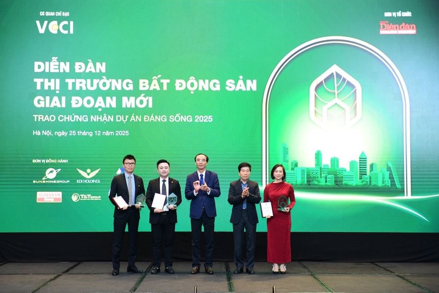 Bộ đôi dự án hàng hiệu của Sunshine Group được vinh danh “Dự án đáng sống” 2025