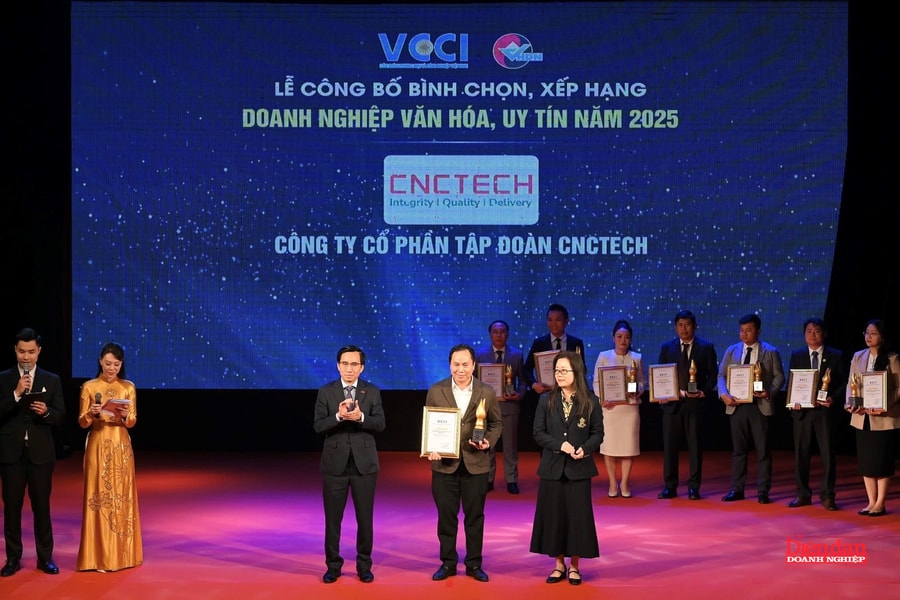 Tập đoàn CNCTECH được vinh danh “Doanh nghiệp Văn hoá, Uy tín năm 2025”