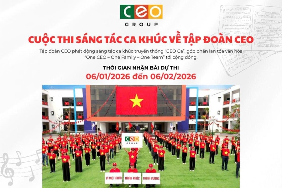 Tập đoàn CEO phát động sáng tác ca khúc “CEO ca”, lan toả văn hóa One CEO – One Family – One Team