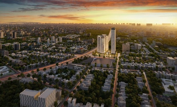 Ba mặt tiền trục thương mại - Lợi thế định giá của Green Skyline