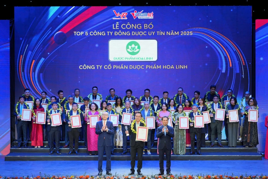 Dược phẩm Hoa Linh tiếp tục được vinh danh Top 5 Công ty Đông dược uy tín