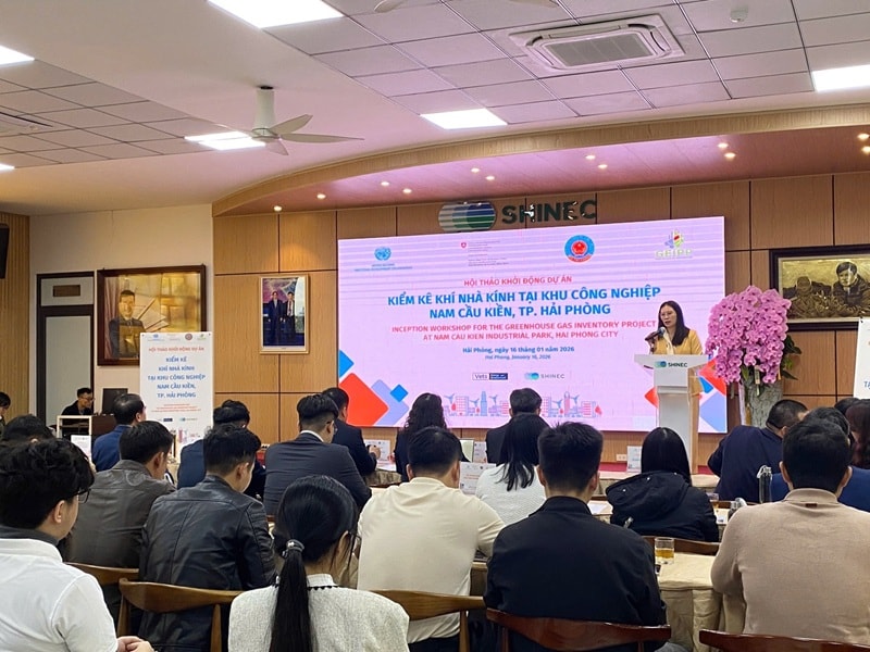 Khởi động dự án kiểm kê khí nhà kính trong khu công nghiệp tại Hải Phòng