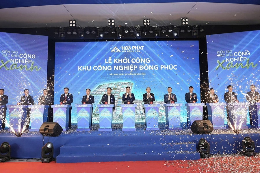 Hòa Phát khởi công dự án Khu công nghiệp quy mô 355 ha tại Bắc Ninh
