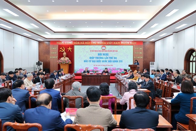 Hội nghị hiệp thương lần thứ ba: Thống nhất 217 người của các cơ quan Trung ương đủ điều kiện lập danh sách ứng cử đại biểu Quốc hội khóa XVI