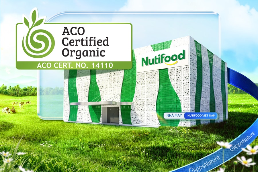 Nutifood sở hữu dây chuyền sữa công thức pha sẵn đầu tiên tại Việt Nam đạt chứng nhận hữu cơ Úc (ACO)