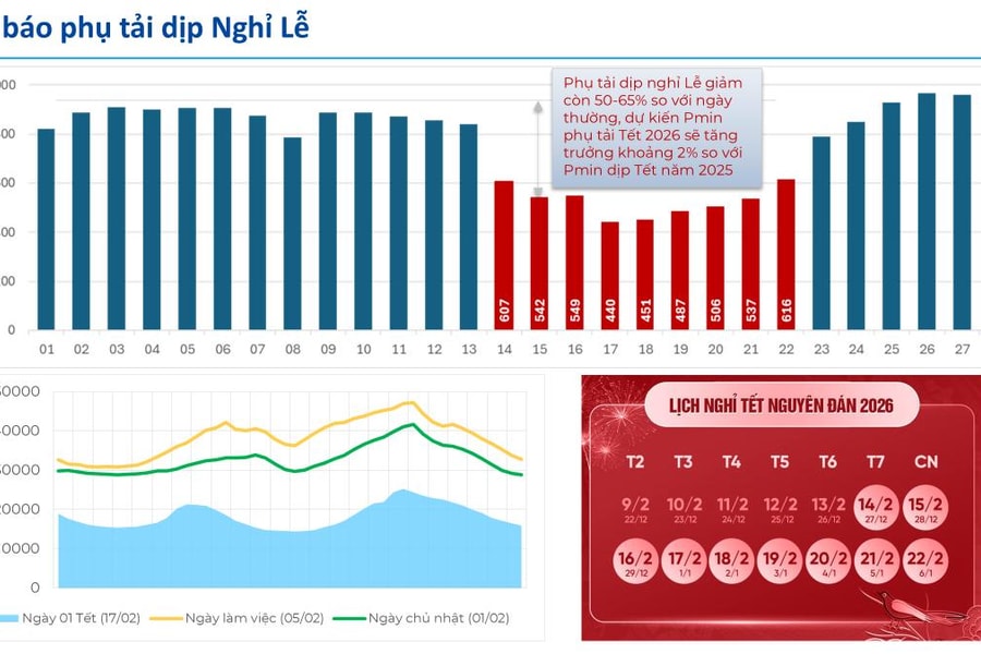 EVN đảm bảo cung cấp điện dịp Tết Nguyên đán Bính Ngọ 2026