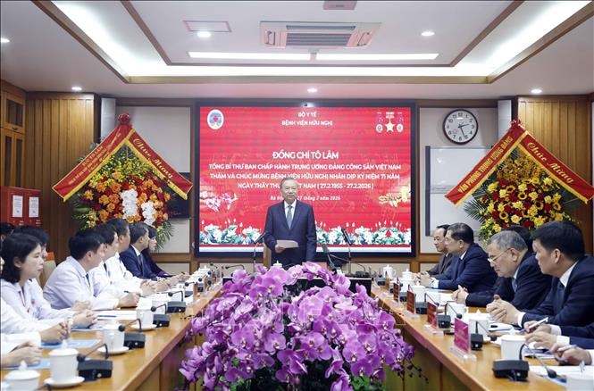 Tổng Bí thư Tô Lâm chúc mừng ngành y tế nhân kỷ niệm 71 năm Ngày Thầy thuốc Việt Nam